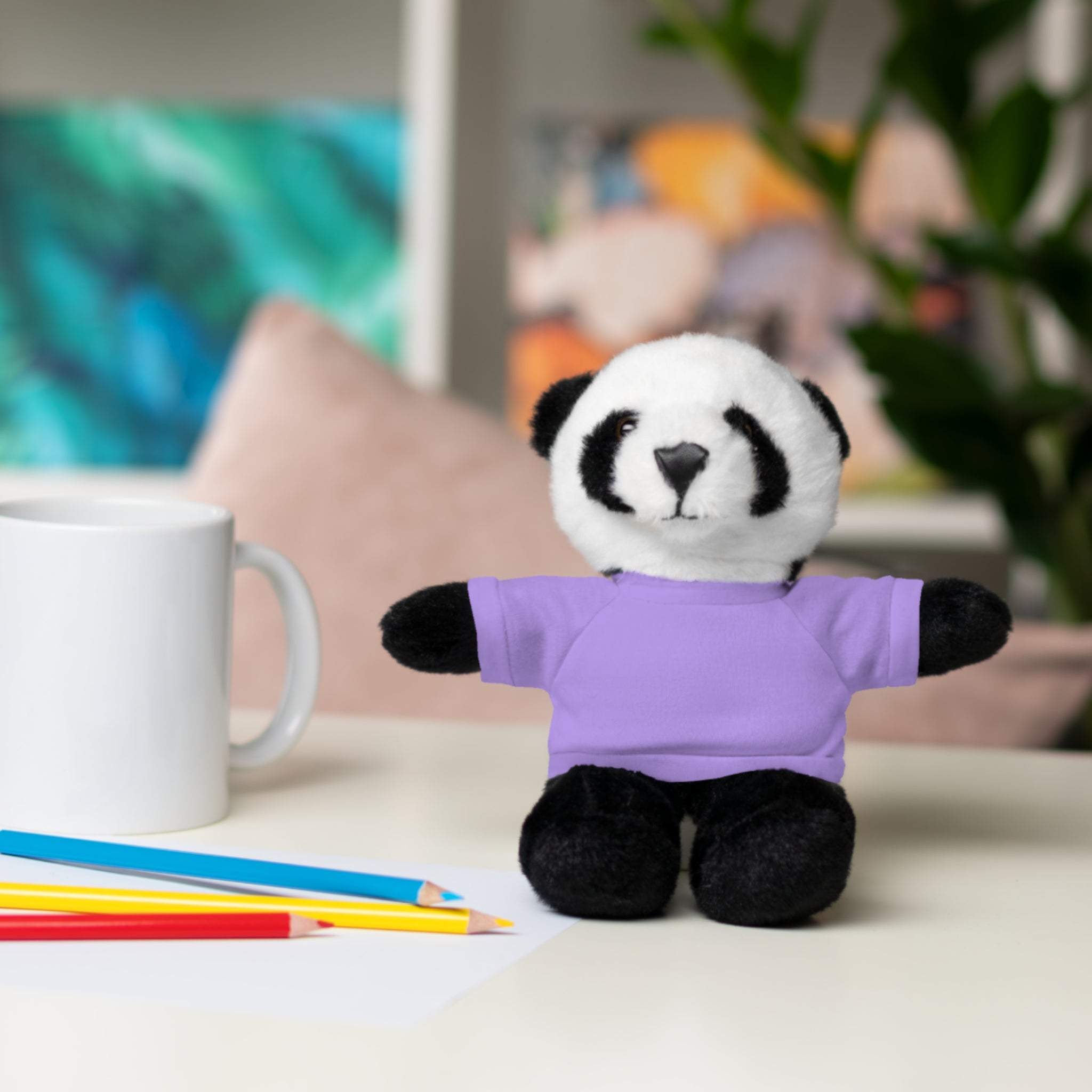 Plush Panda with Custom Tee