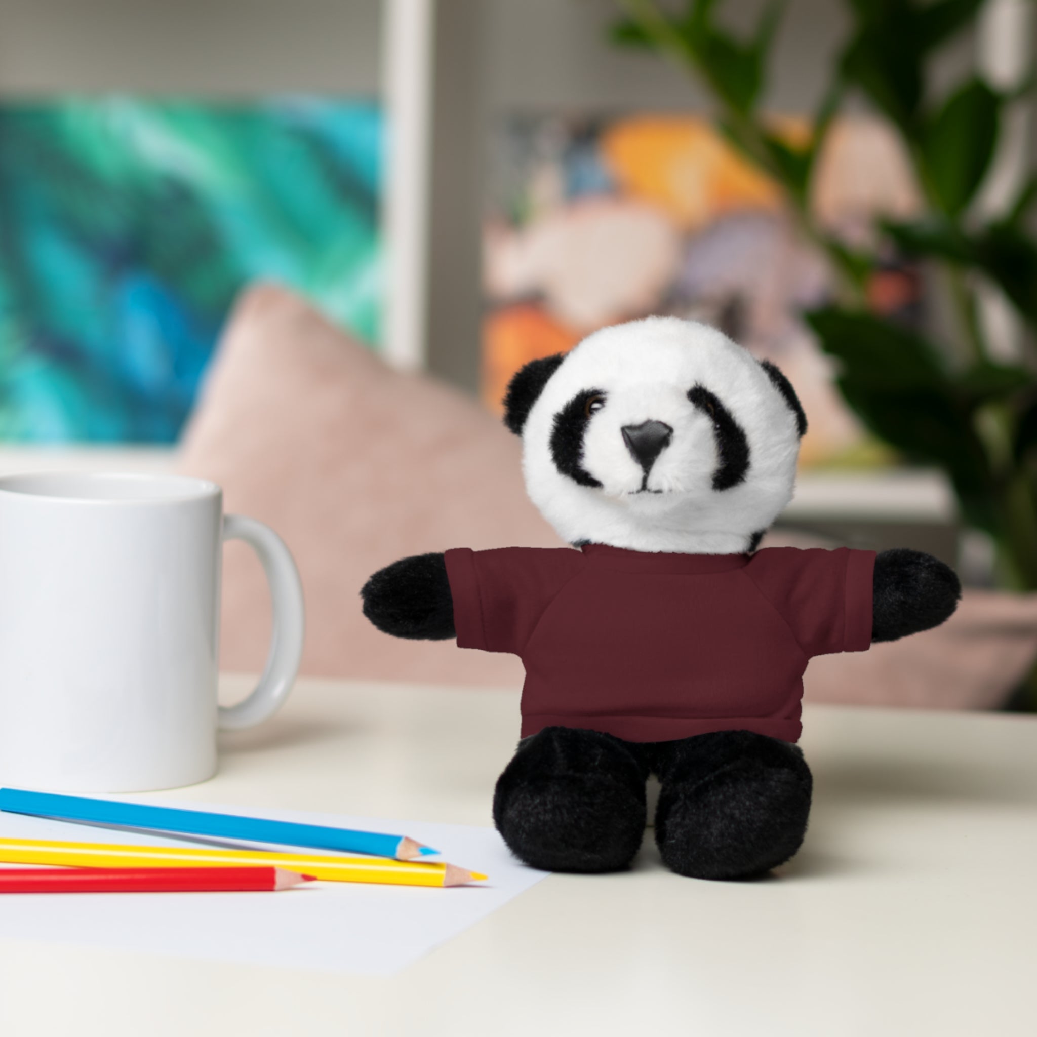 Plush Panda with Custom Tee