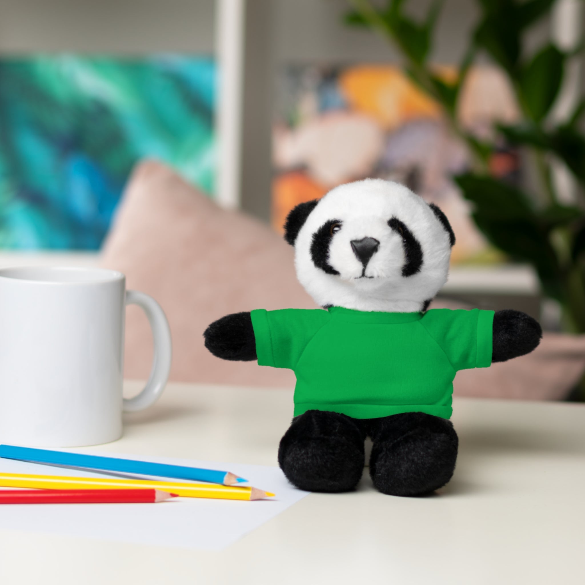 Plush Panda with Custom Tee