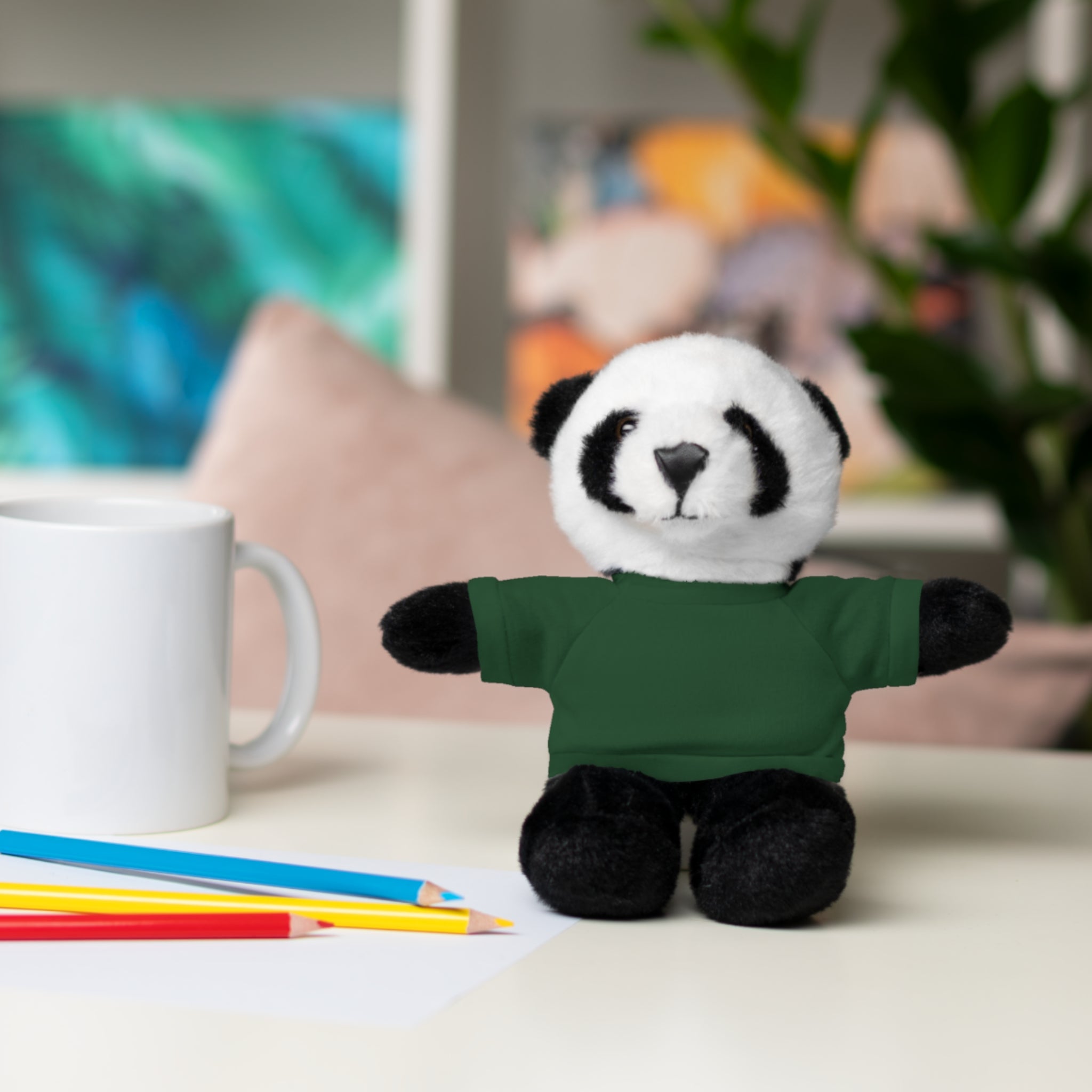 Plush Panda with Custom Tee