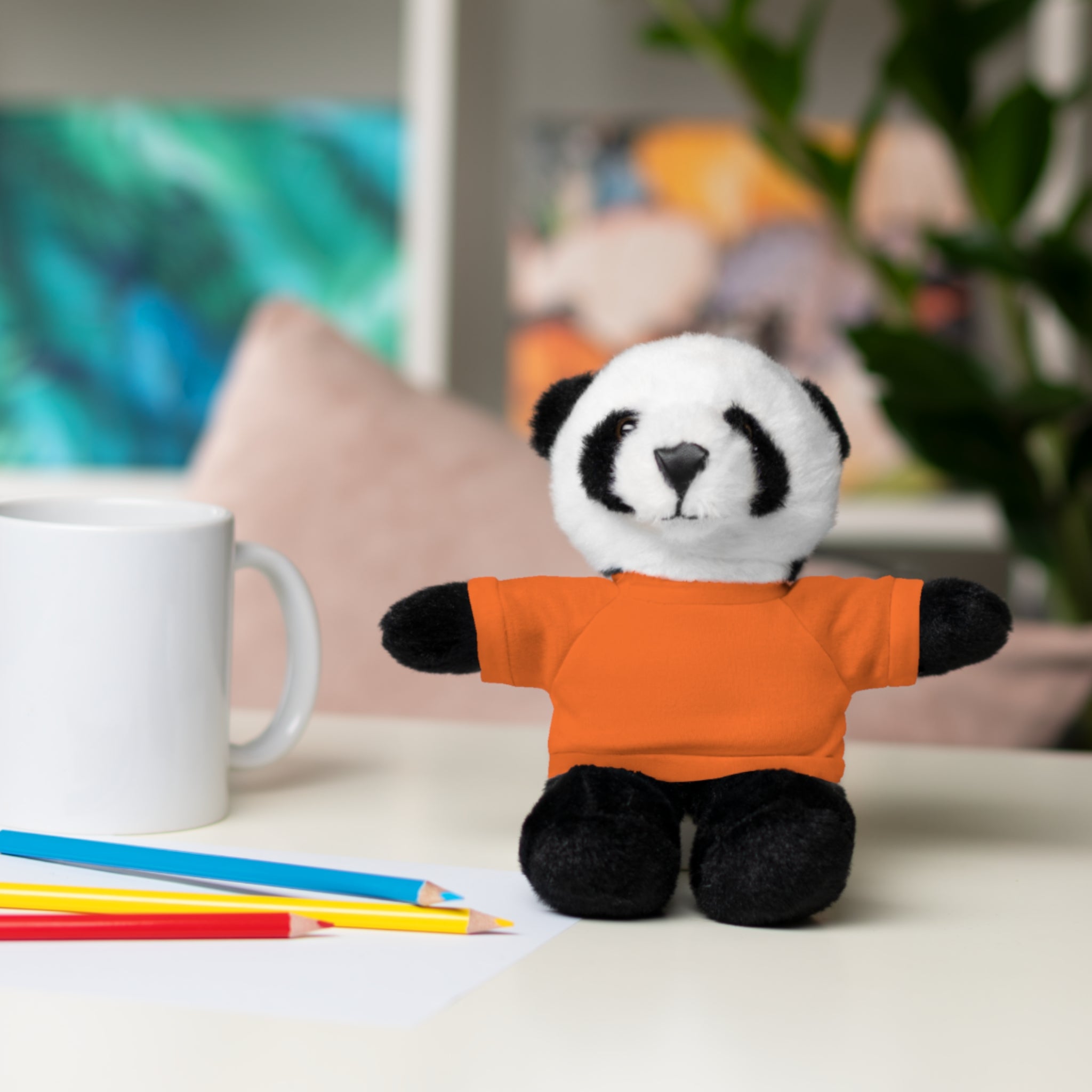 Plush Panda with Custom Tee