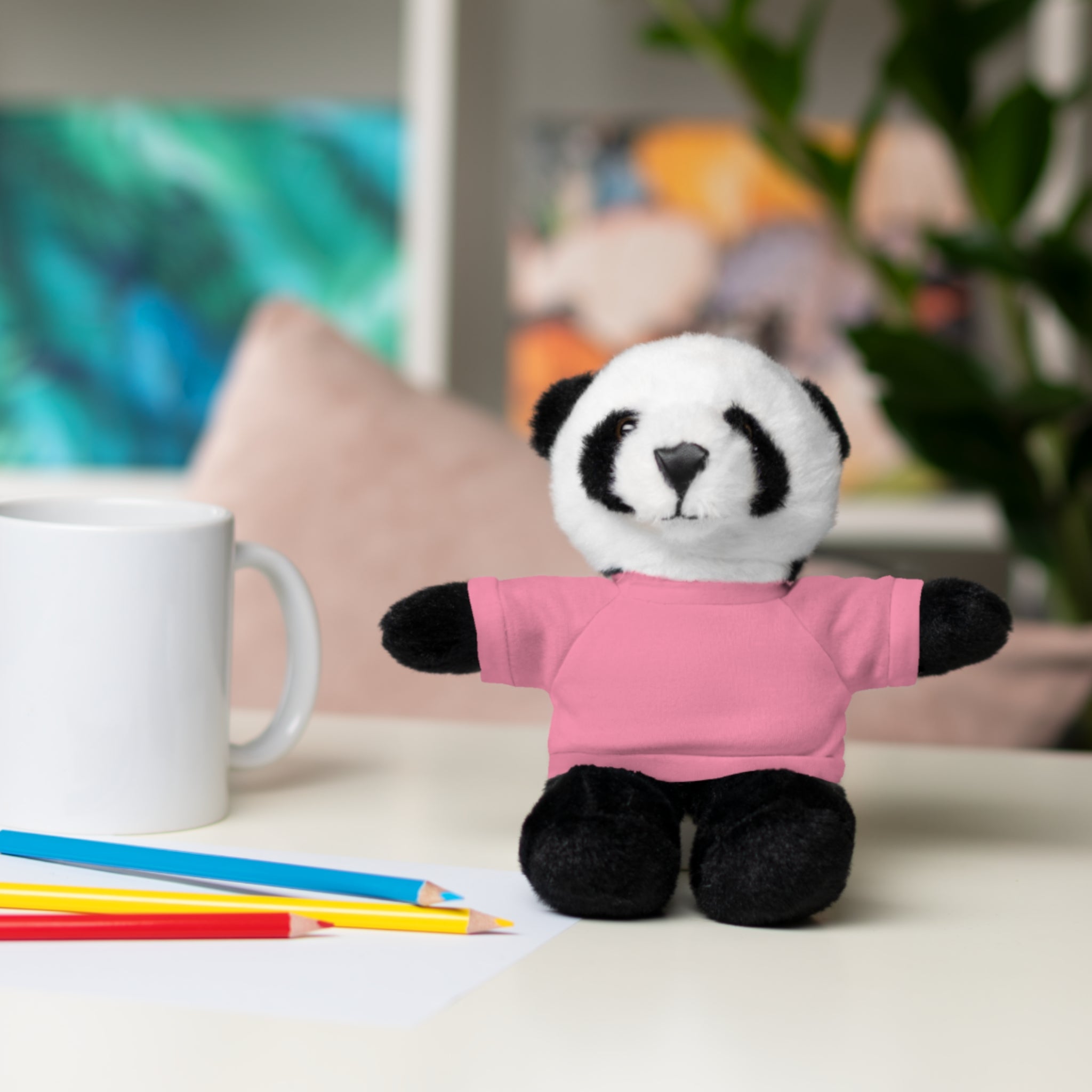 Plush Panda with Custom Tee