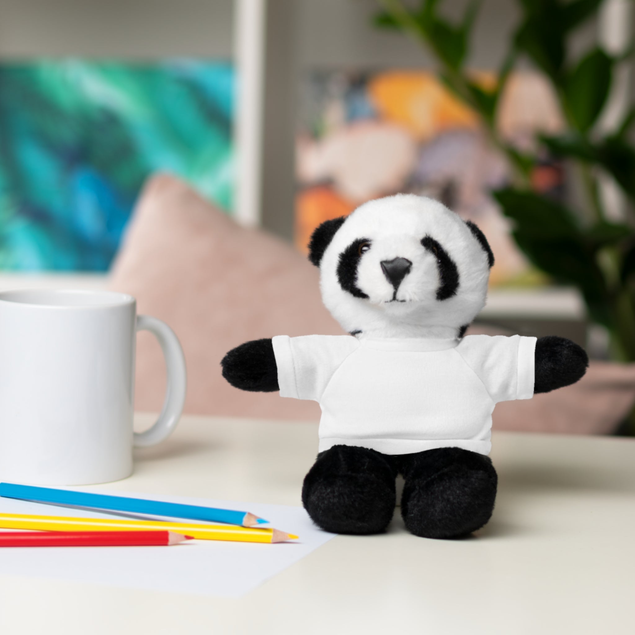 Plush Panda with Custom Tee