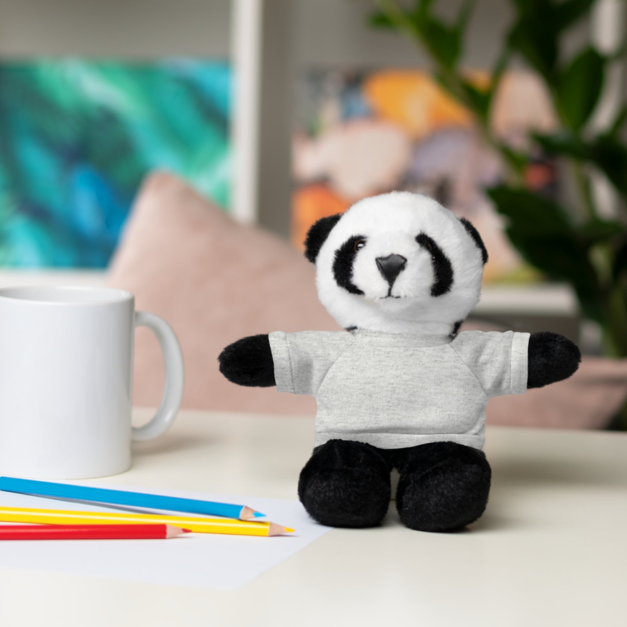 Plush Panda with Custom Tee