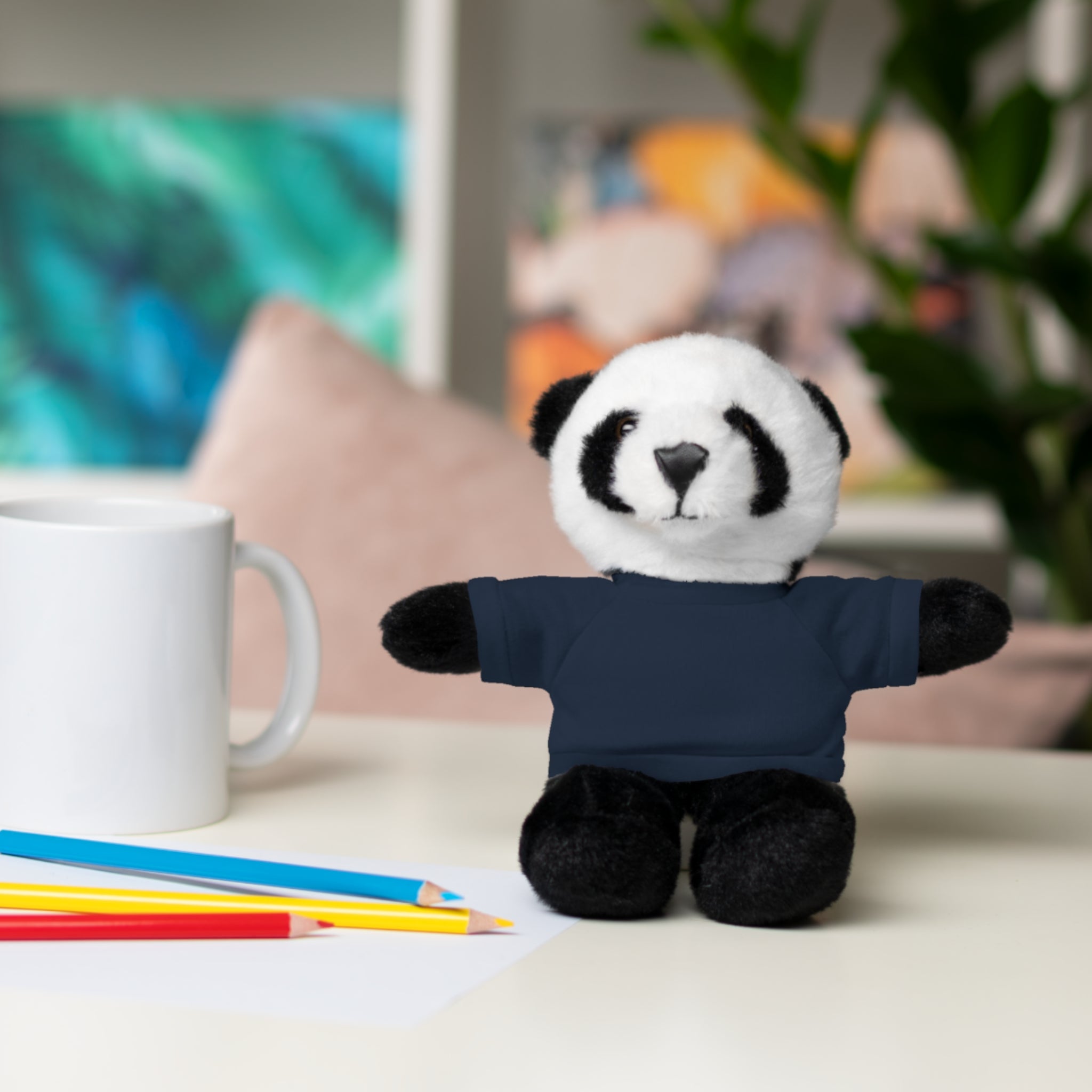 Plush Panda with Custom Tee